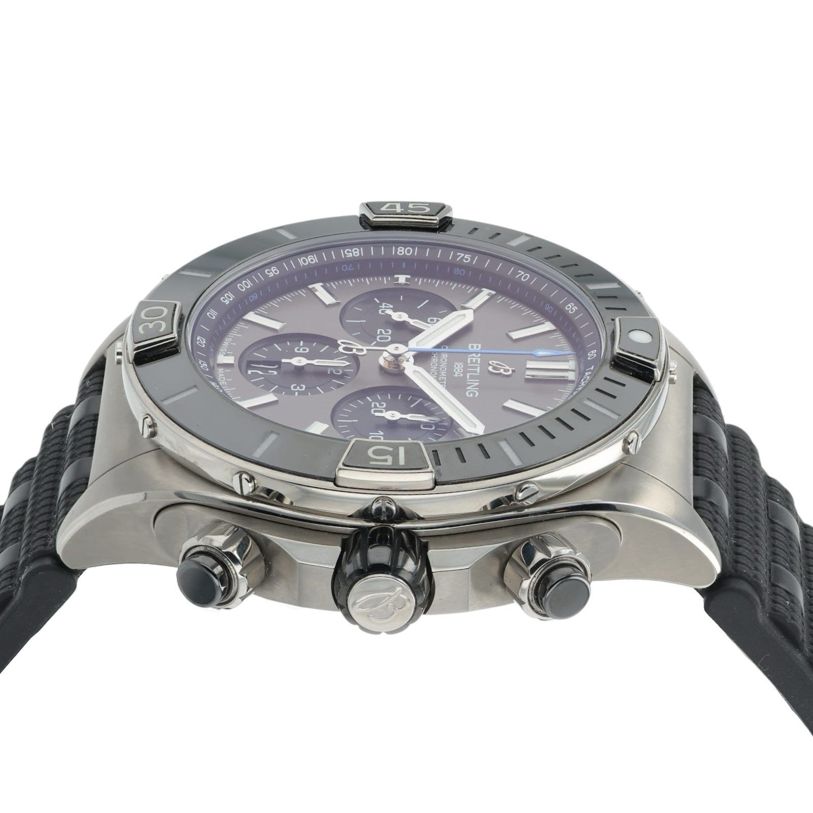 Breitling Chronomat Grey Dial Titanium 44mm Automatic Movement Mens Watch EB0136