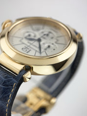 Cartier Pasha 18k Yellow Gold Silver Dial 42mm Automatic Men's Watch W3020151