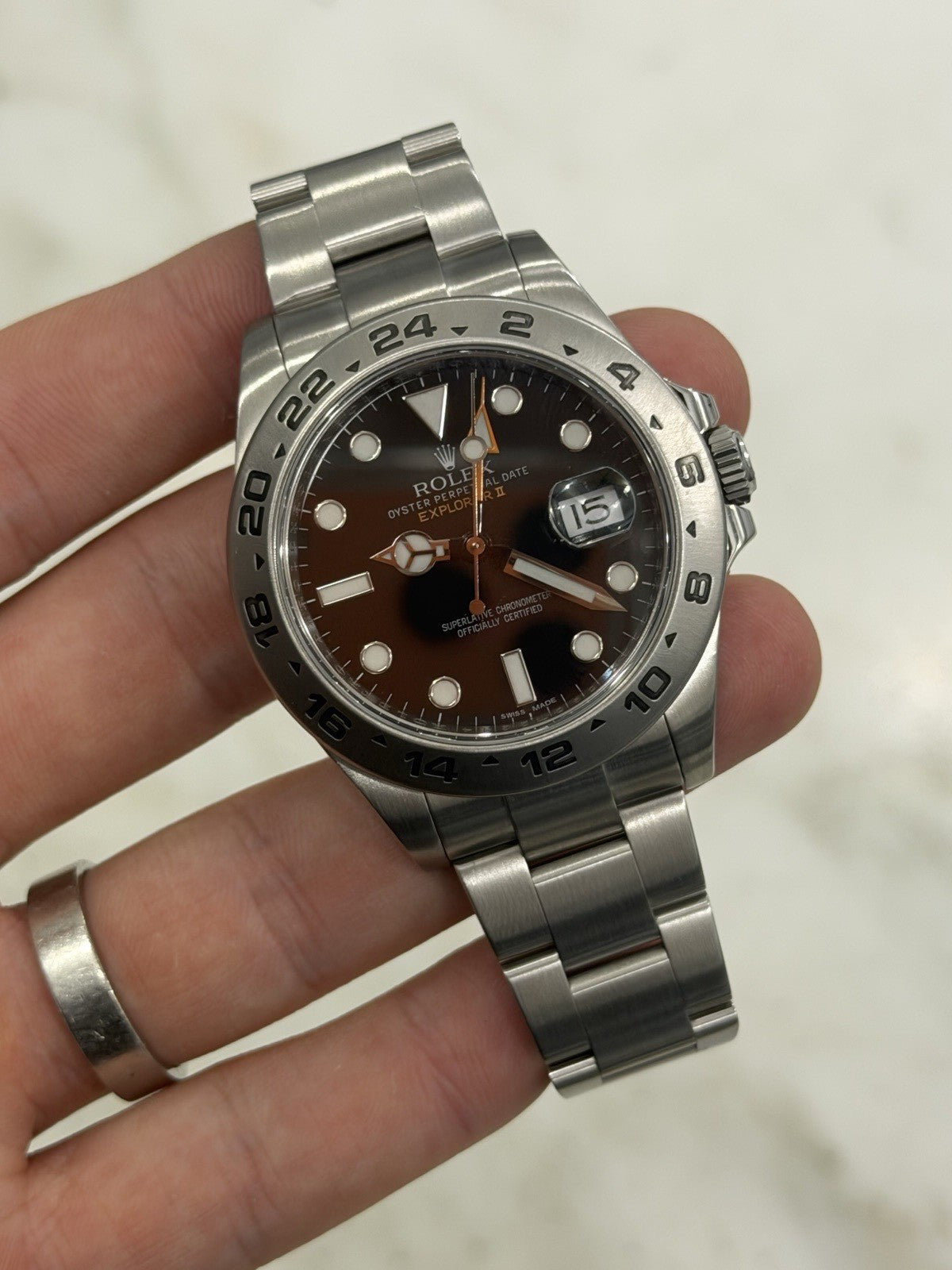 Rolex Explorer II Black Dial Stainless Steel 42mm Automatic Men’s Watch 216570