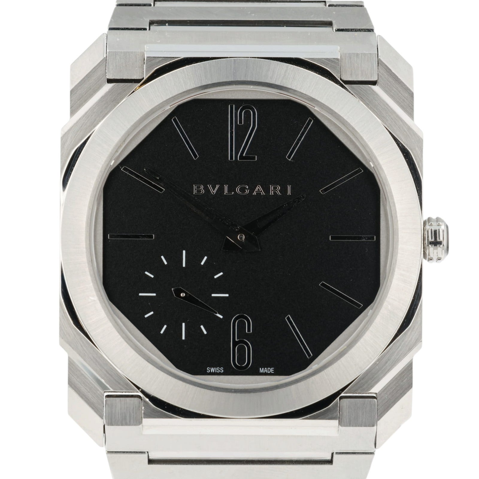 Bulgari Octo-Finissimo Black Dial Stainless Steel 40mm Automatic Mens BGO40SXT
