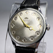 Vintage 35mm Gruen Precision Airflight Steel Watch w/ 510 RSS 17J Jump Hour