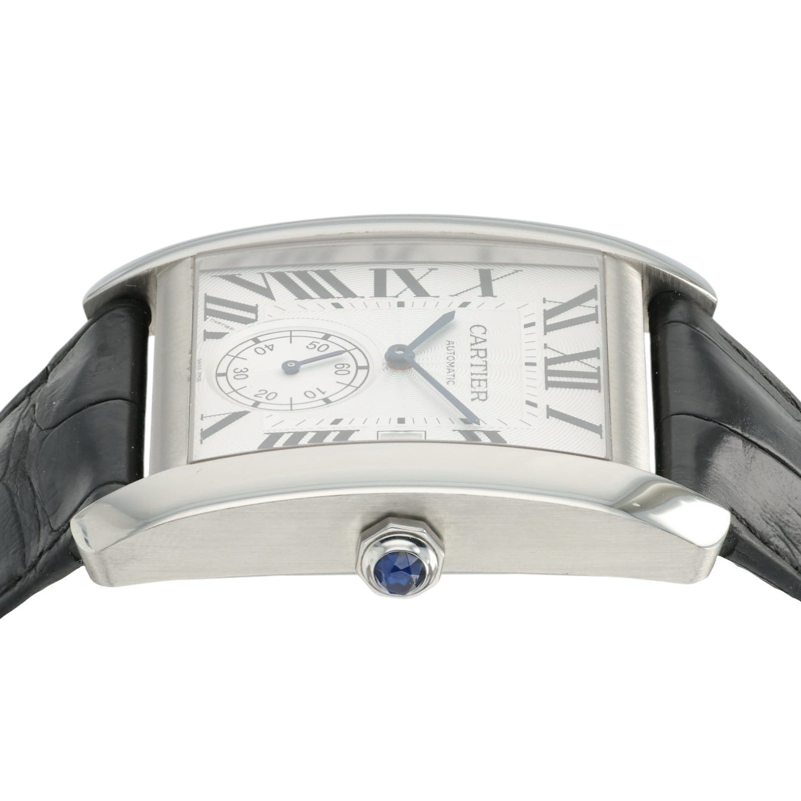 Cartier Tank MC Large Model 34mm Silver Dial Automatic Steel W5330003 3589