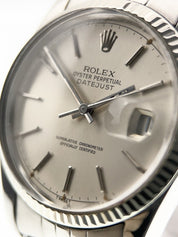 Rolex Datejust Stainless Steel Silver Dial 36mm Automatic Men’s Watch 16014