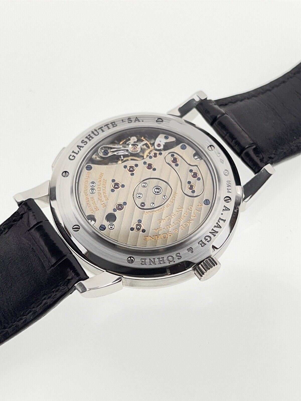 A.Lange Sohne Grand Lange 1 Platinum 42mm Manual Wind Men’s Watch 115.025