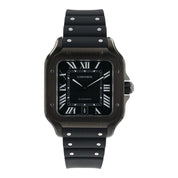 2022 Cartier Santos Stainless Steel Black Dial 40mm Automatic Watch WSSA0039