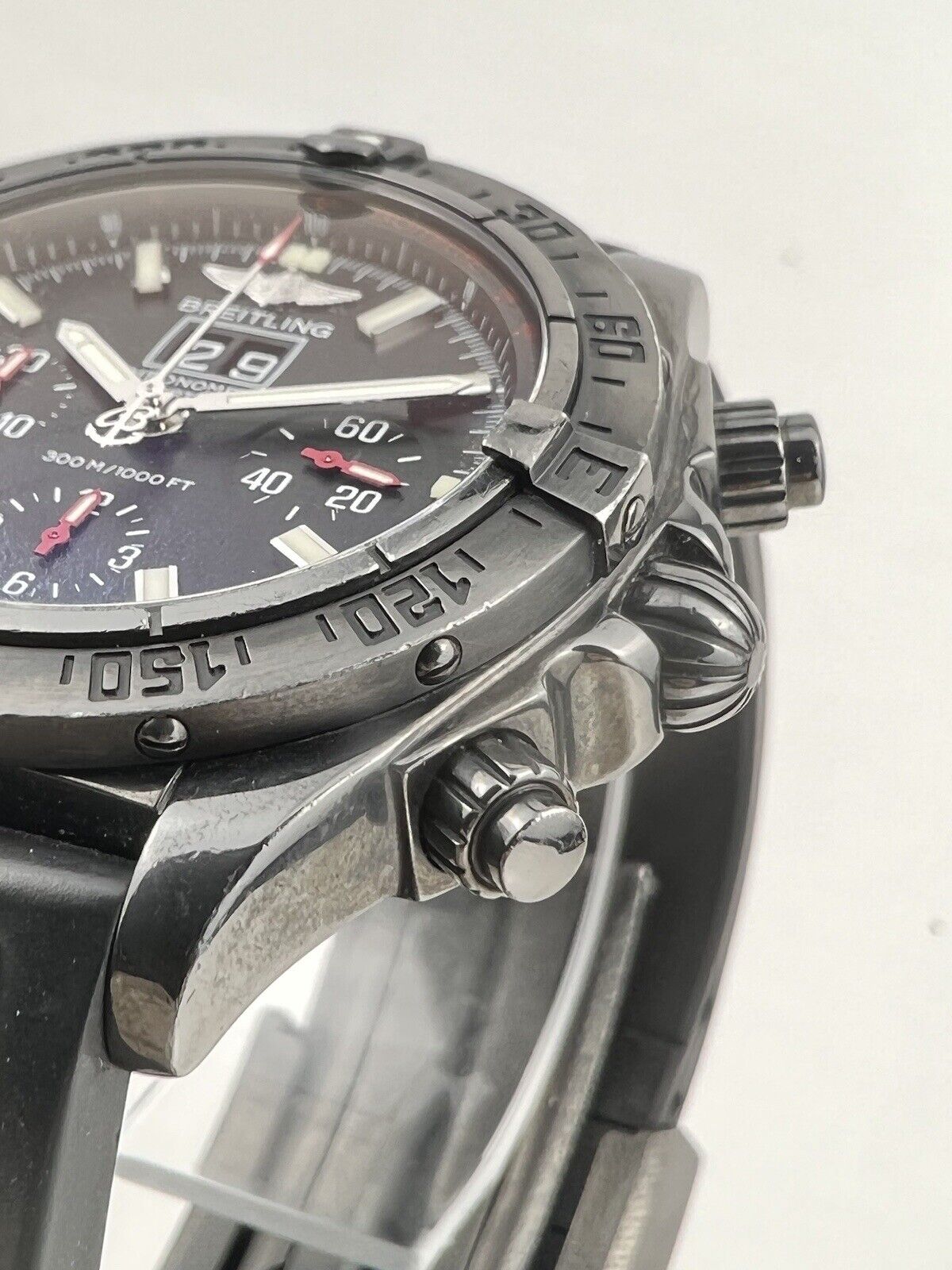 Breitling Blackbird Blacksteel Chronomat 44mm Men"s Automatic Watch M44359