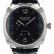 Panerai Radiomir Black Dial 18k White Gold 45mm Automatic Men’s Watch PAM00496