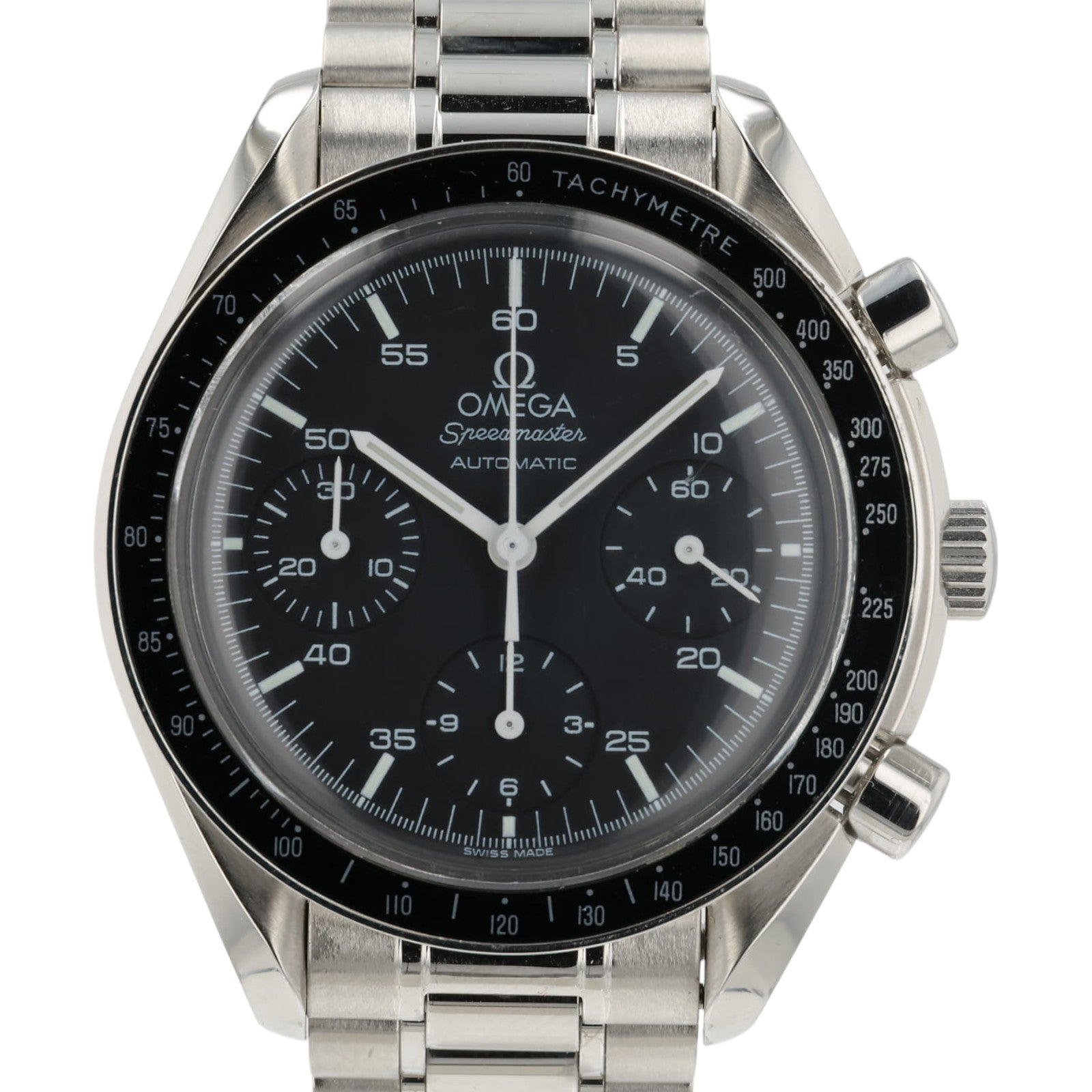 Omega Speedmaster Reduced Black Dial Steel 39mm Automatic Mens Watch 3510.50