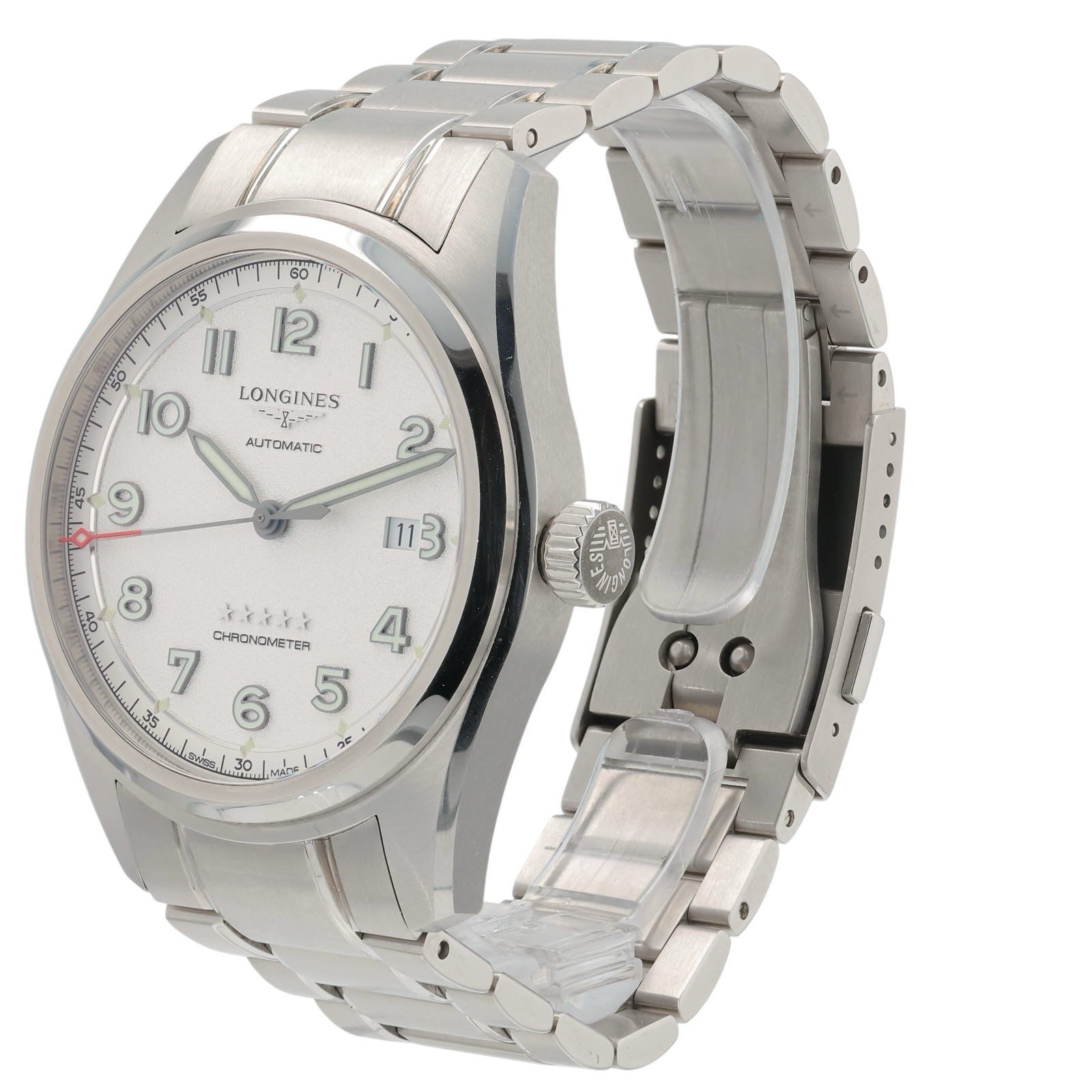 Longines Spirit Heritage Steel Silver Dial 42mm Automatic Movement Mens L3.811.4