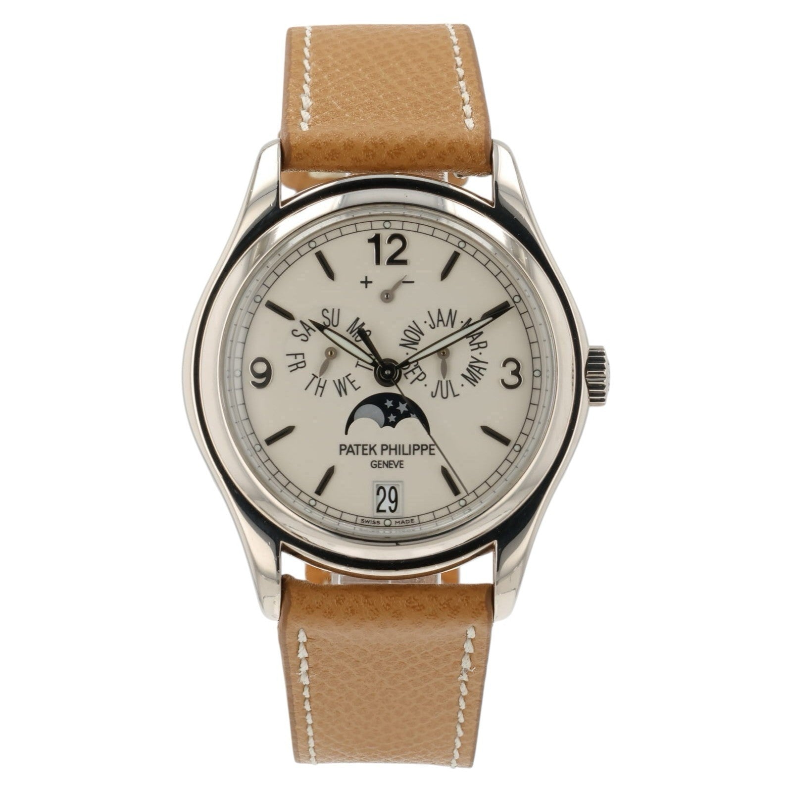 Patek Philippe Complications Annual Calendar Moon Phases Auto 39m Watch 5146G