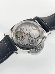 Panerai Luminor Stainless Steel White Dial 44mm Wind Up Men’s Watch PAM00114