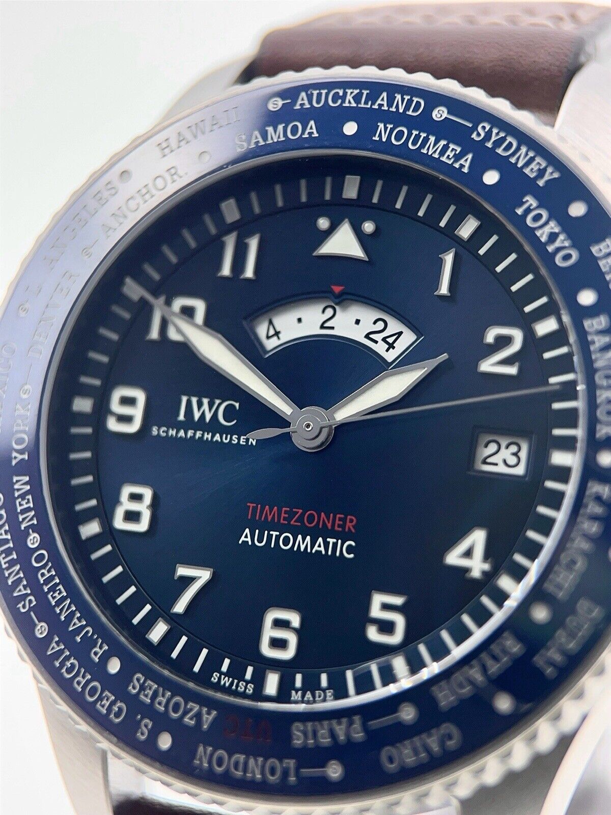 IWC Pilot Timezoner Stainless Steel 46mm Automatic Men’s Watch IW395503