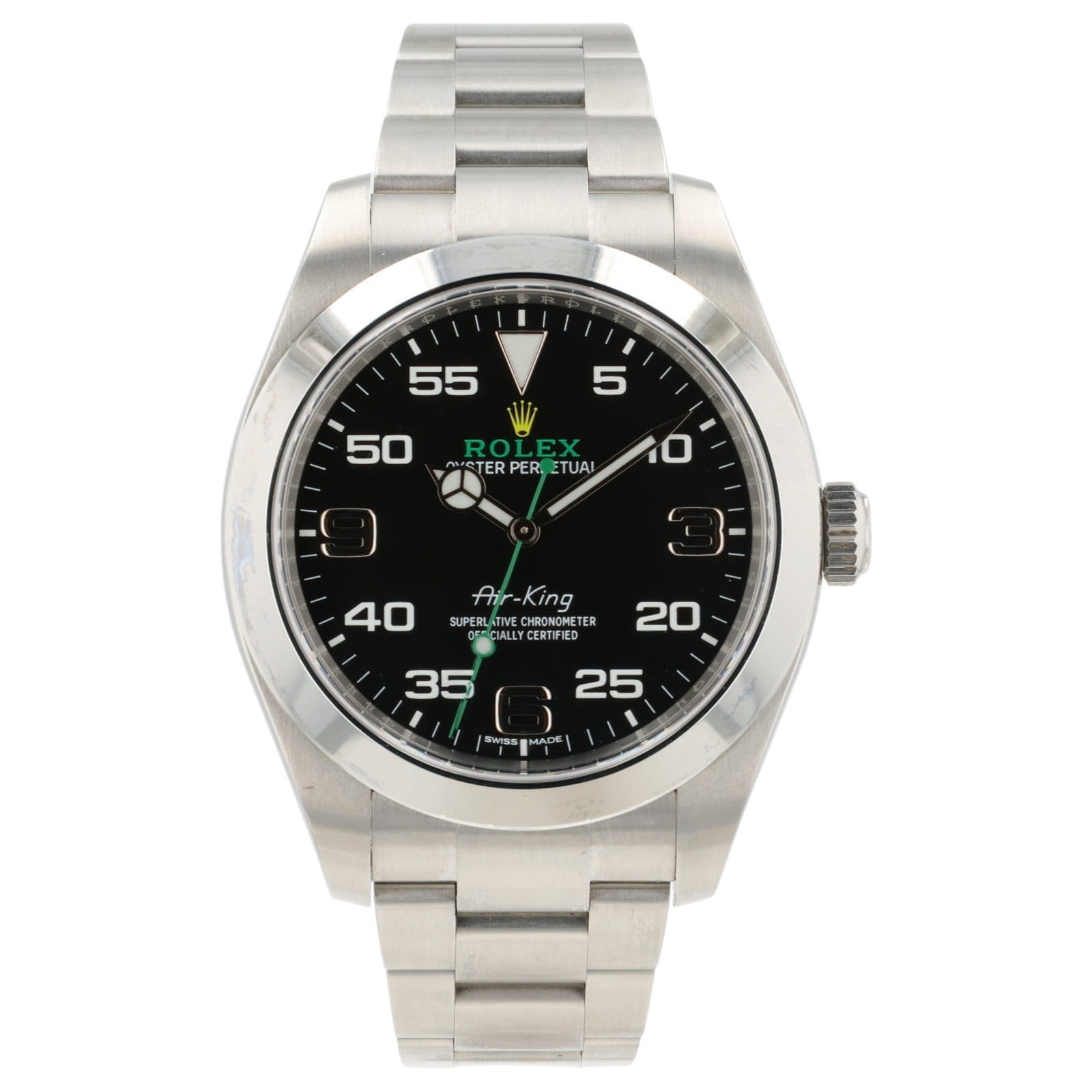 Rolex Air King Black Dial Stainless Steel 40mm Automatic Men's Watch 116900