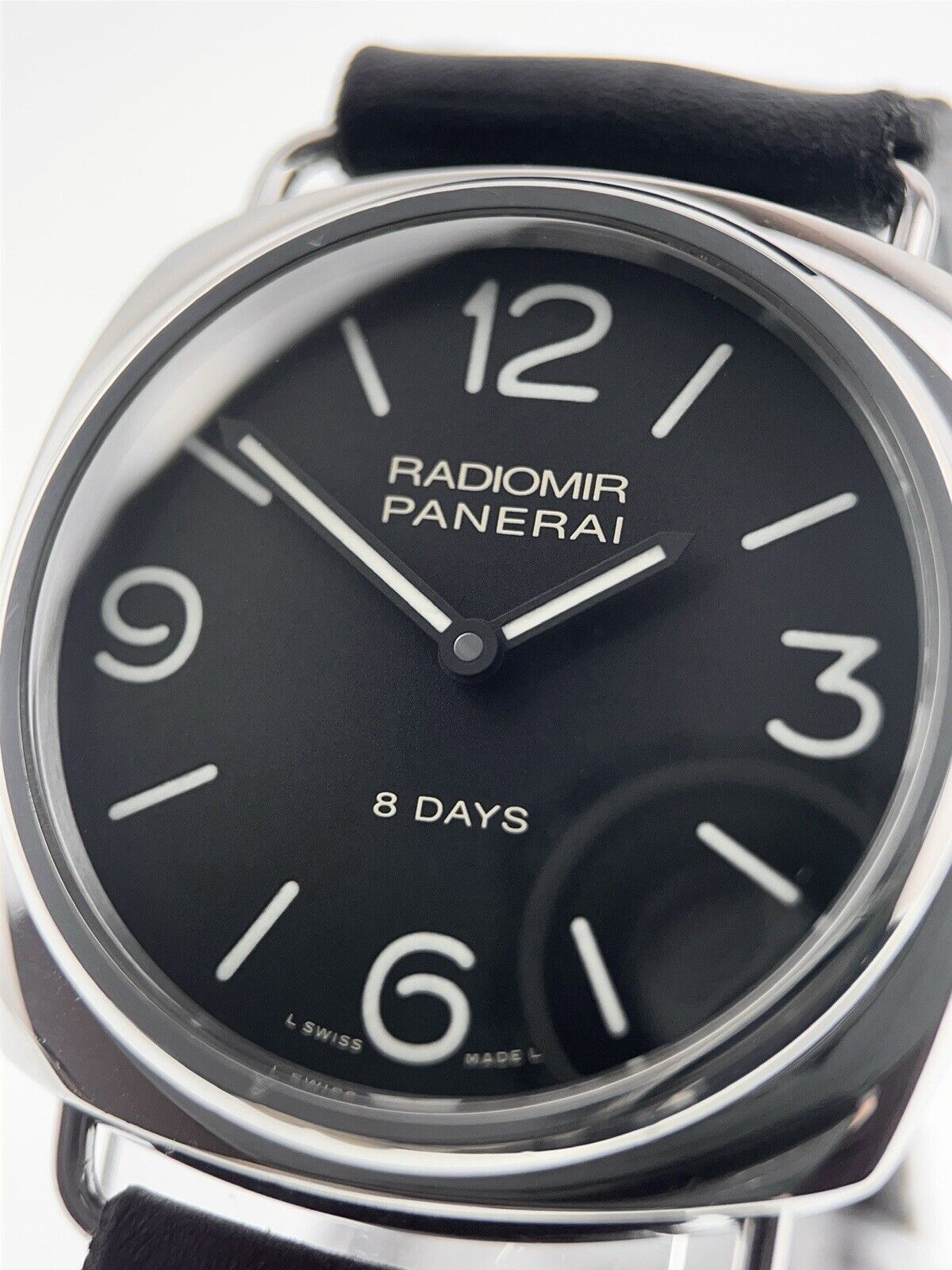 Panerai Radiomir 8 Days Steel Black Dial 45mm Manual Wind Men’s Watch PAM00610