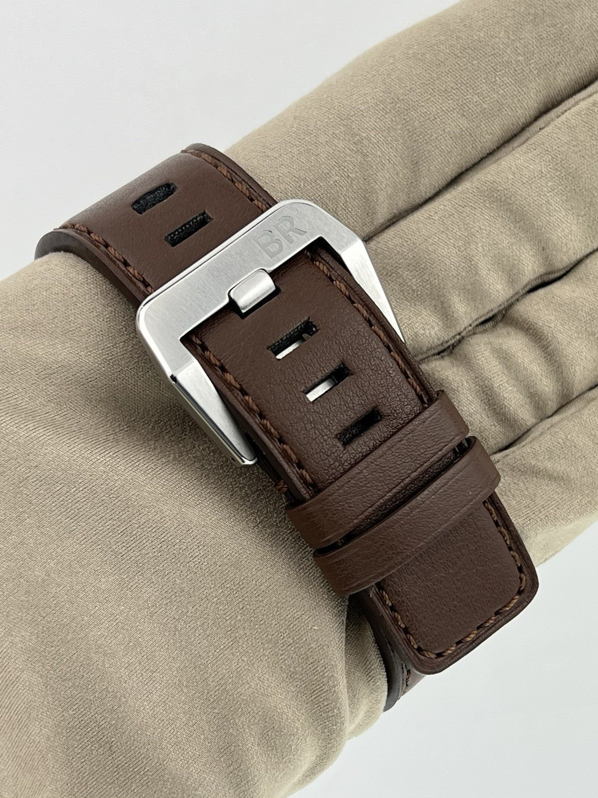 Bell & Ross Stainless Steel Brown Dial 41mm Automatic Men's Watch BR03 - B/P