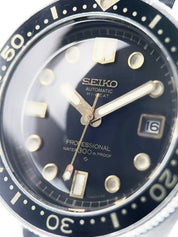 Seiko Stainless Steel Black Dial 44mm Automatic Movement Mens Watch 6159-7000
