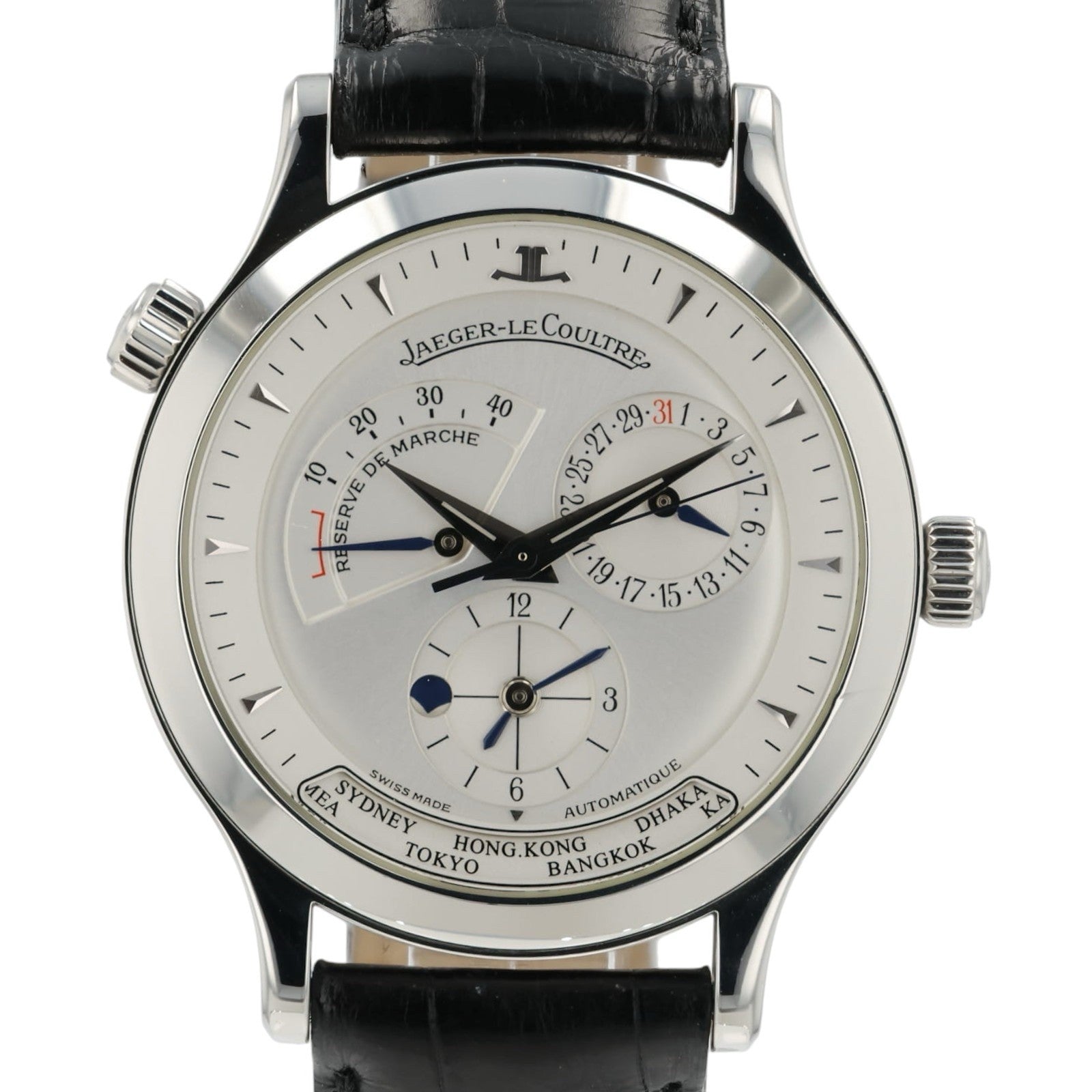 Jaeger-LeCoultre Master Geographic Silver Dial Steel 39mm Automatic 142.8.92