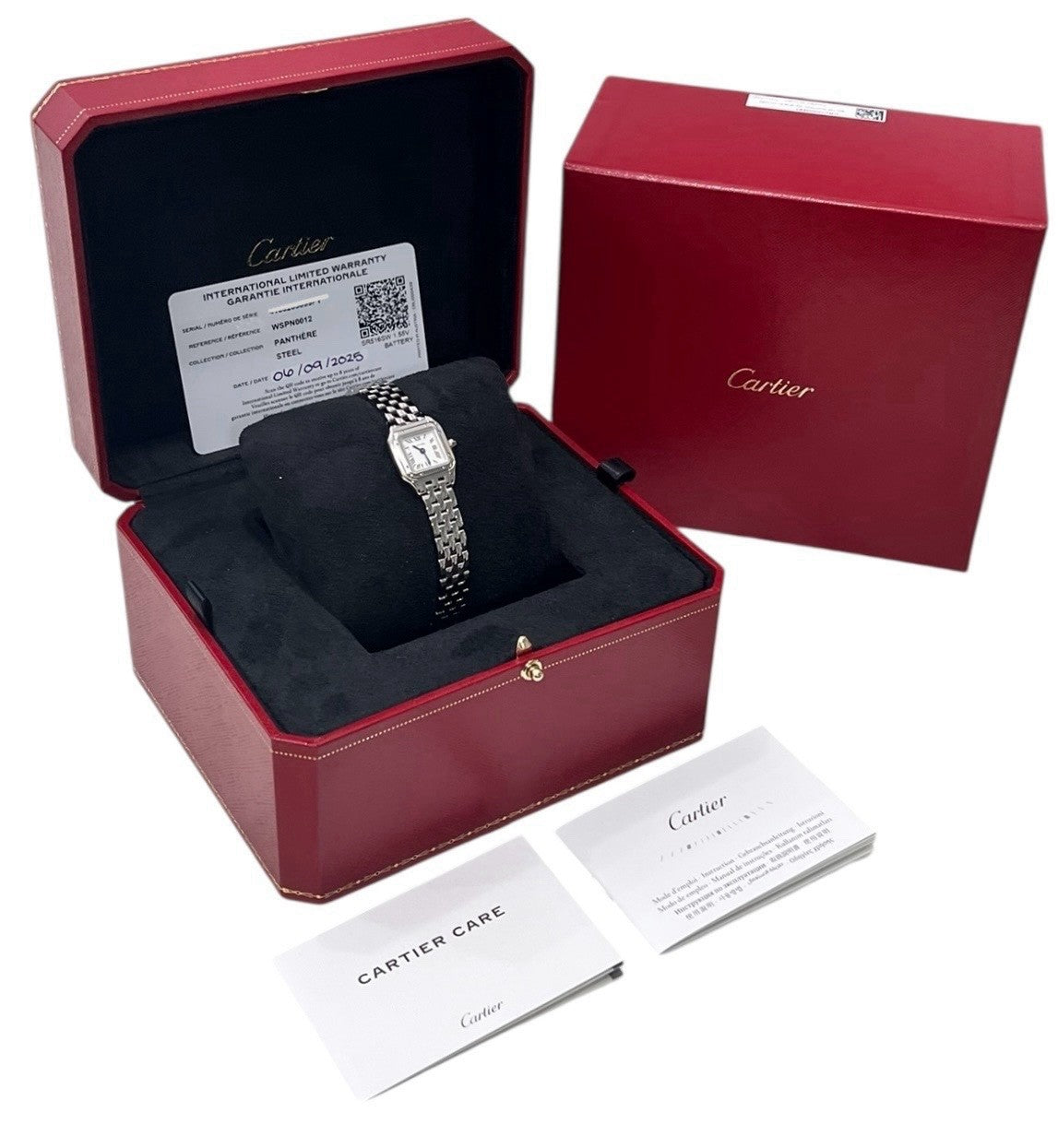 NEW 2025 Cartier Panthere Steel Silver Dial 19mm Quartz Women's Watch WSPN0012