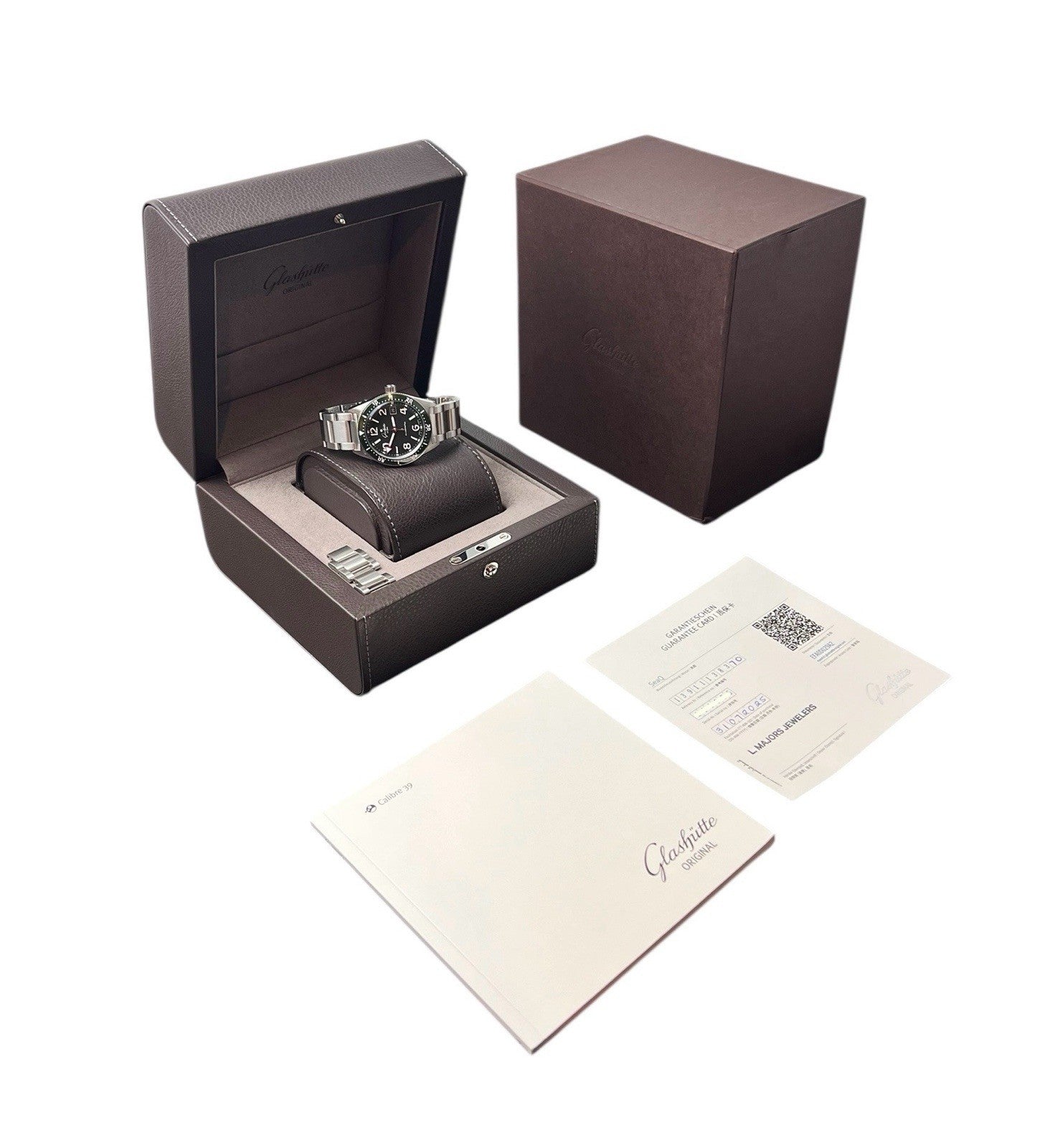 Glashutte Original Sea Q Steel Green Dial 39.5mm Automatic Mens 1-39-11-13-83-70