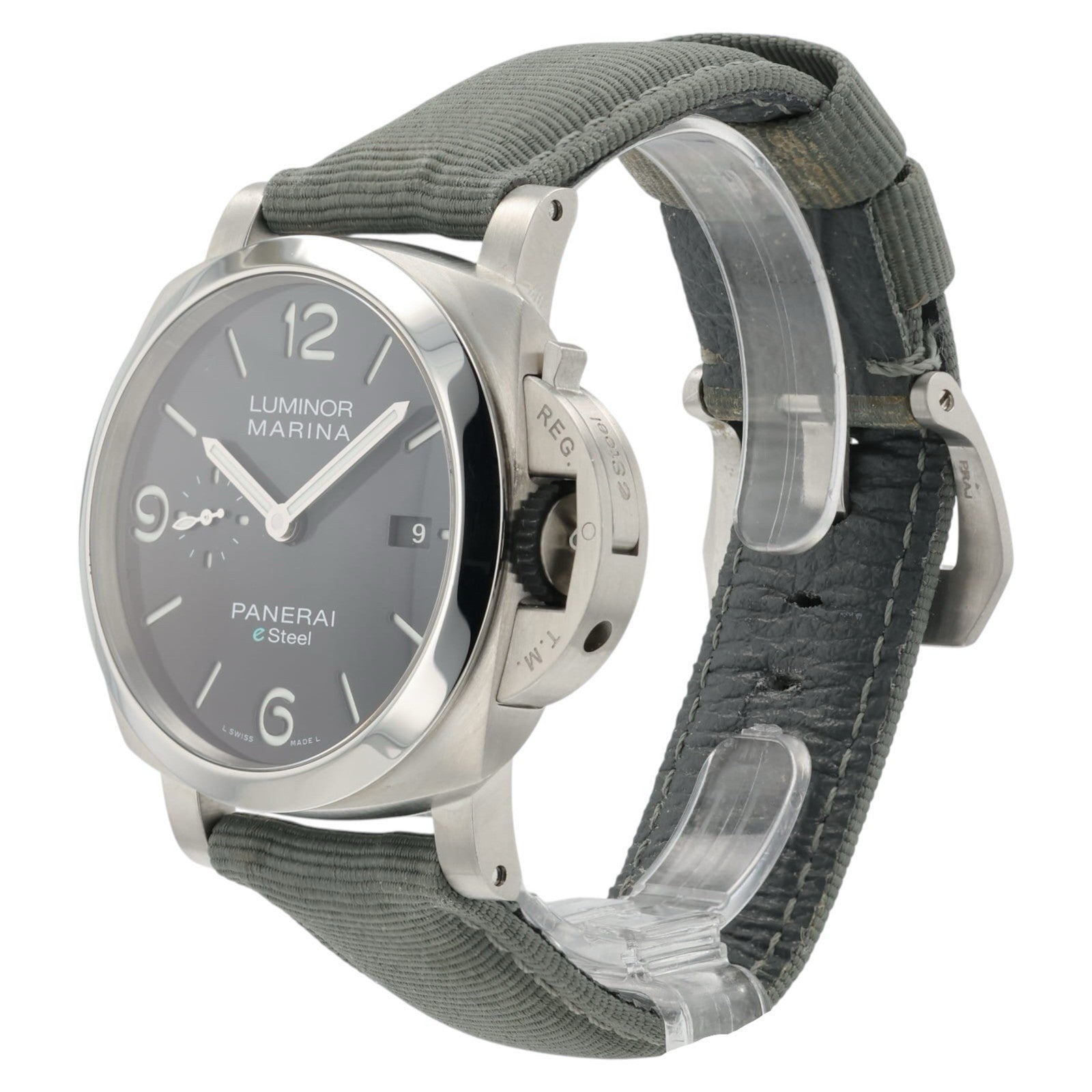 Panerai Luminor Marina Black Gray Dial Stainless Steel 44mm Automatic PAM01358