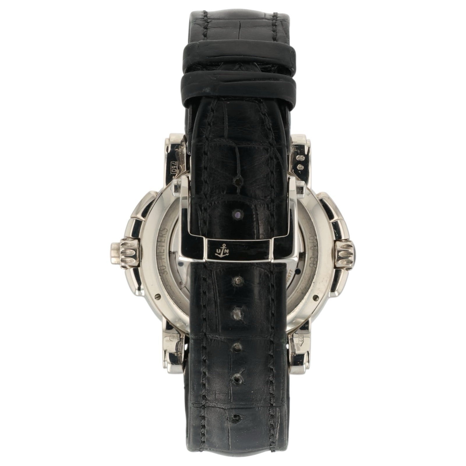 Ulysse Nardin Sonata Silver Dial 18k White Gold 42mm Automatic Mens Watch 670-88