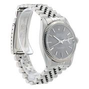 Rolex Datejust Grey Dial Stainless Steel 36mm Automatic Men’s Watch 16014