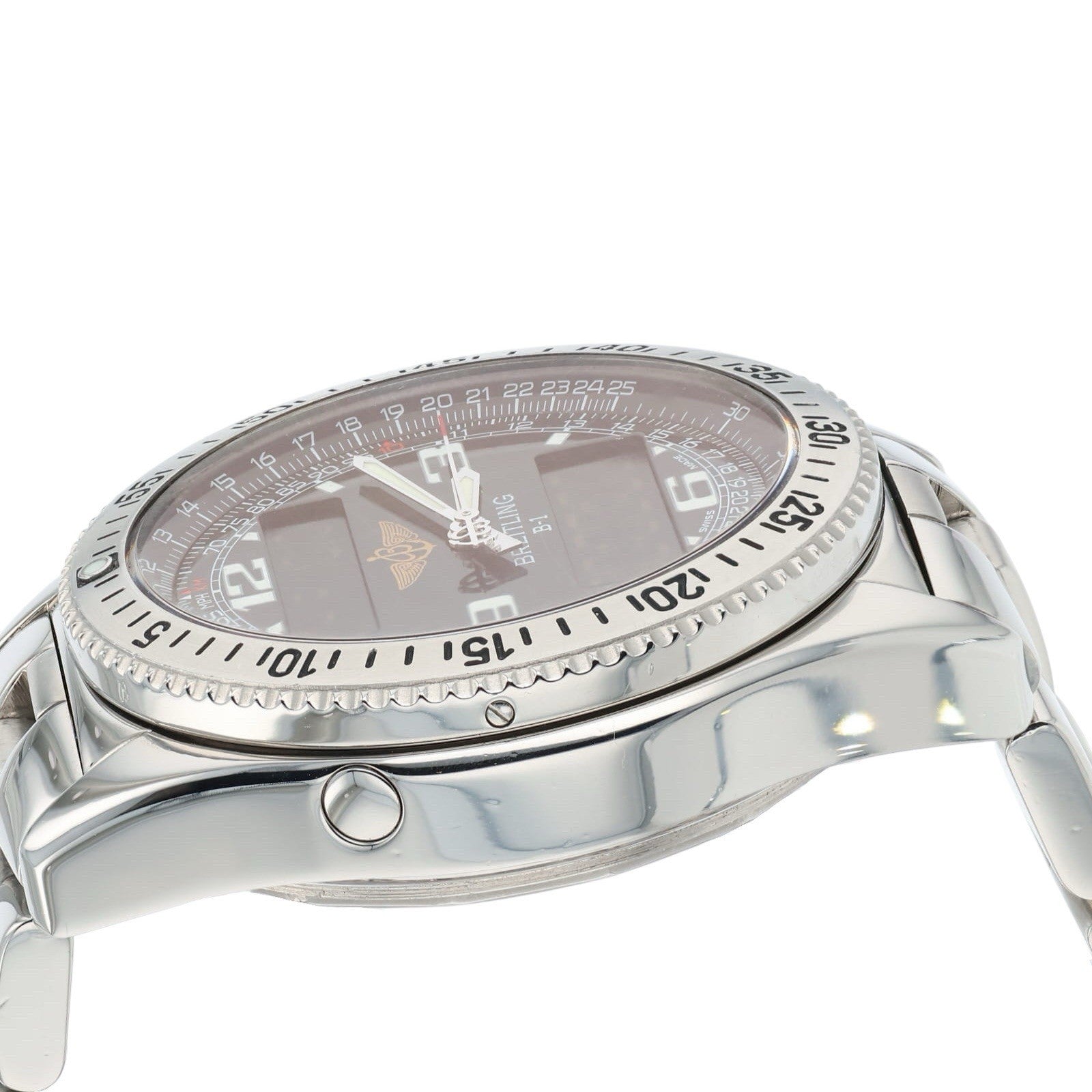 Breitling B1 Stainless Steel Black Dial 43mm Quartz Movement Mens Watch A68362