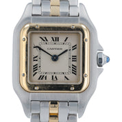 Cartier Panthere Gold & Steel Silver Dial 22mm Quartz Women's Watch 1057917