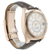 Rolex Sky-Dweller White Dial 18k Rose Gold 42mm Automatic Men’s Watch 326135