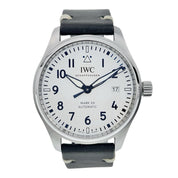 IWC Pilot Mark XX Stainless Steel White Dial 40mm Automatic Mens Watch IW328208
