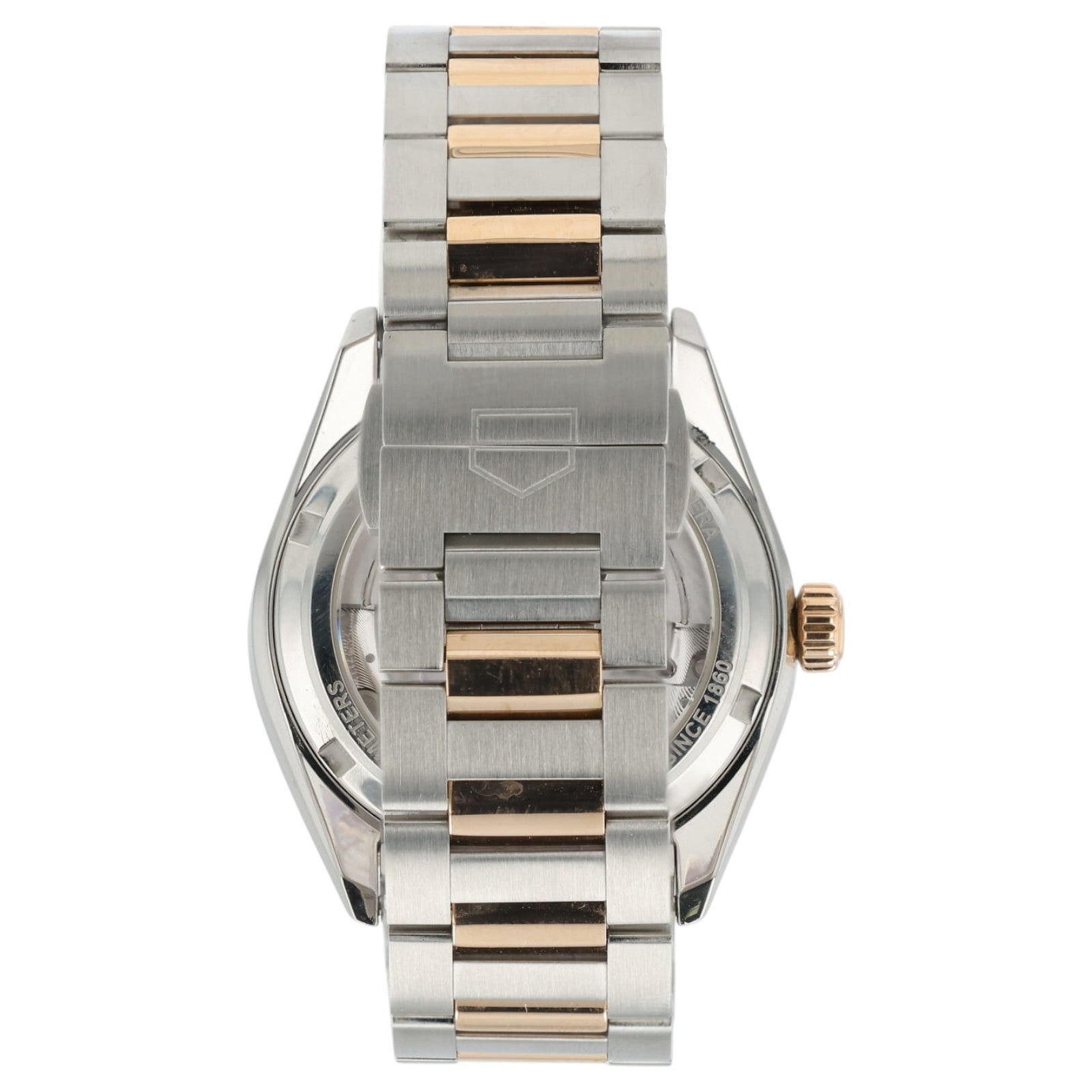 Tag Heuer Carrera MOP Dial 18k Rose Gold & Steel 36mm Automatic Womens WBN2351