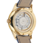 Perrelet Moon Phase Cream & Blue Dial 18k Yellow Gold 40mm Automatic Watch A3013
