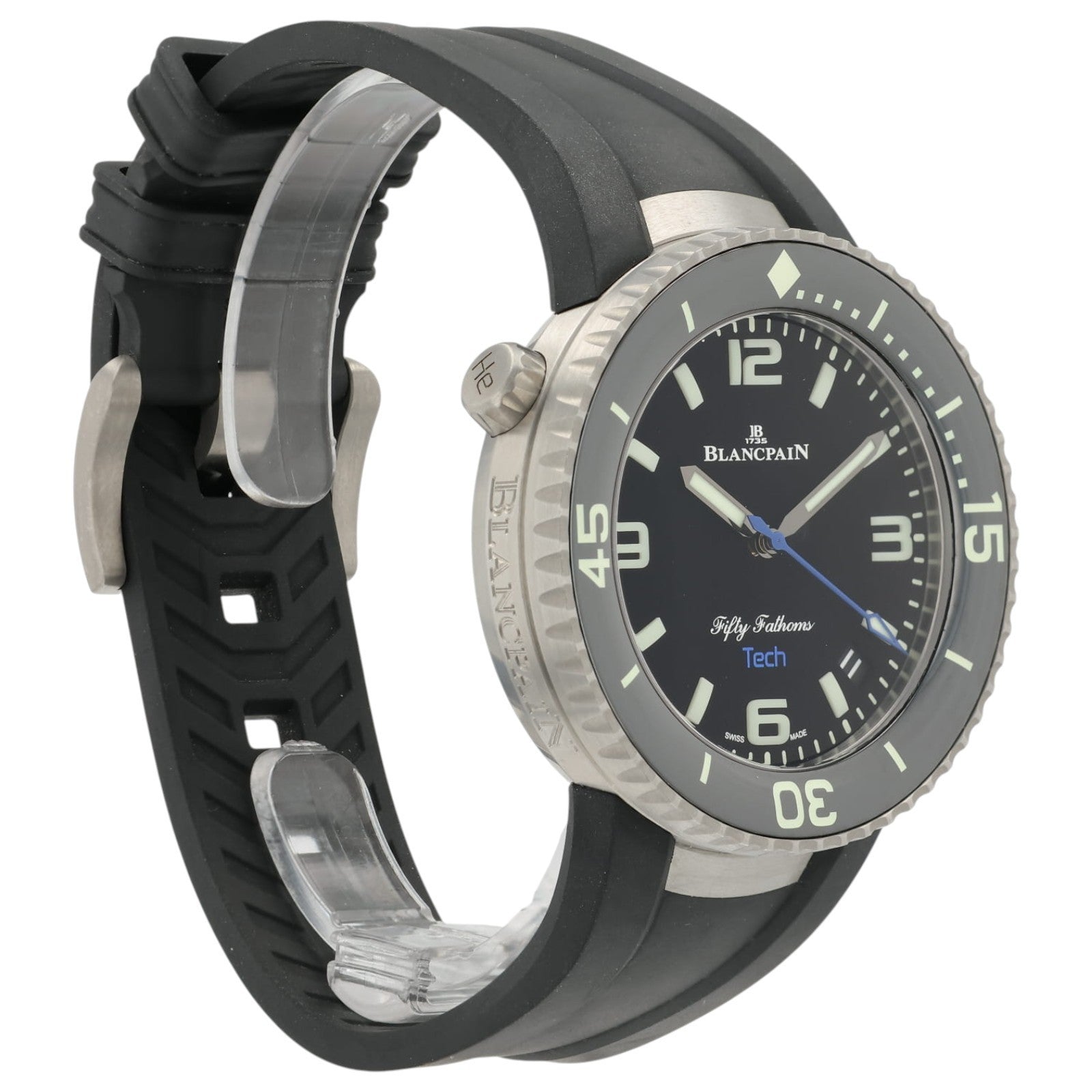 Blancpain Fifty Fathoms Tech Black Dial Titanium 45mm Automatic Mens Watch 5029