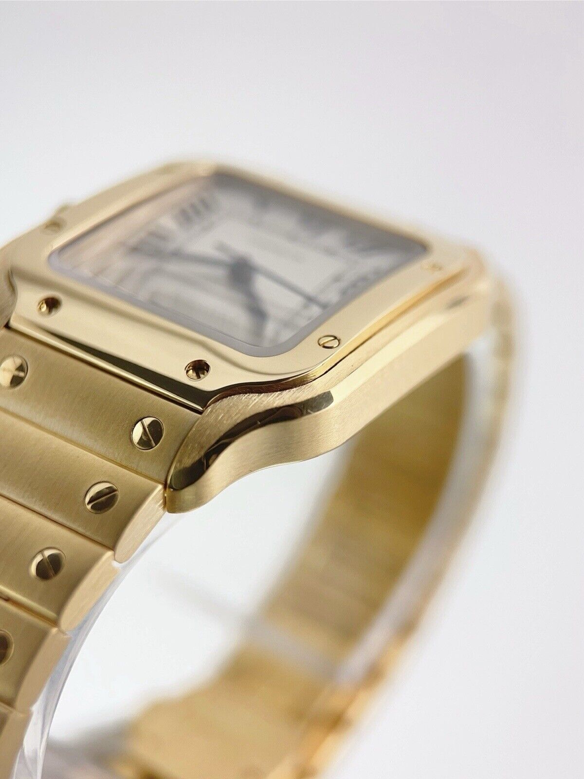 Cartier Santos Medium 18k Yellow Gold 35mm Automatic Men's Watch WGSA0030