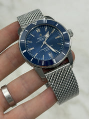 NEW 2026 Breitling Superocean Heritage II Blue Dial & Bezel 46mm Watch AB2020