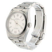 Rolex Oyster Perpetual Stainless Steel Silver Dial 36mm Automatic Men’s 116034