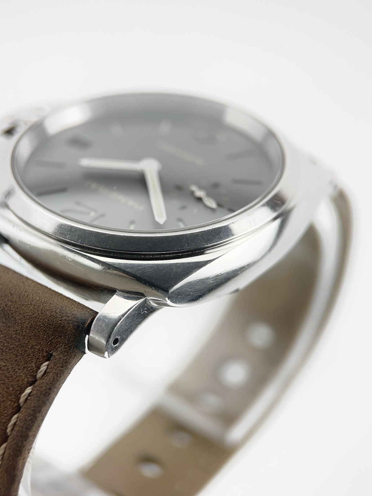 Panerai Luminor Due Stainless Steel Grey Dial 38mm Automatic Mens Watch PAM00755