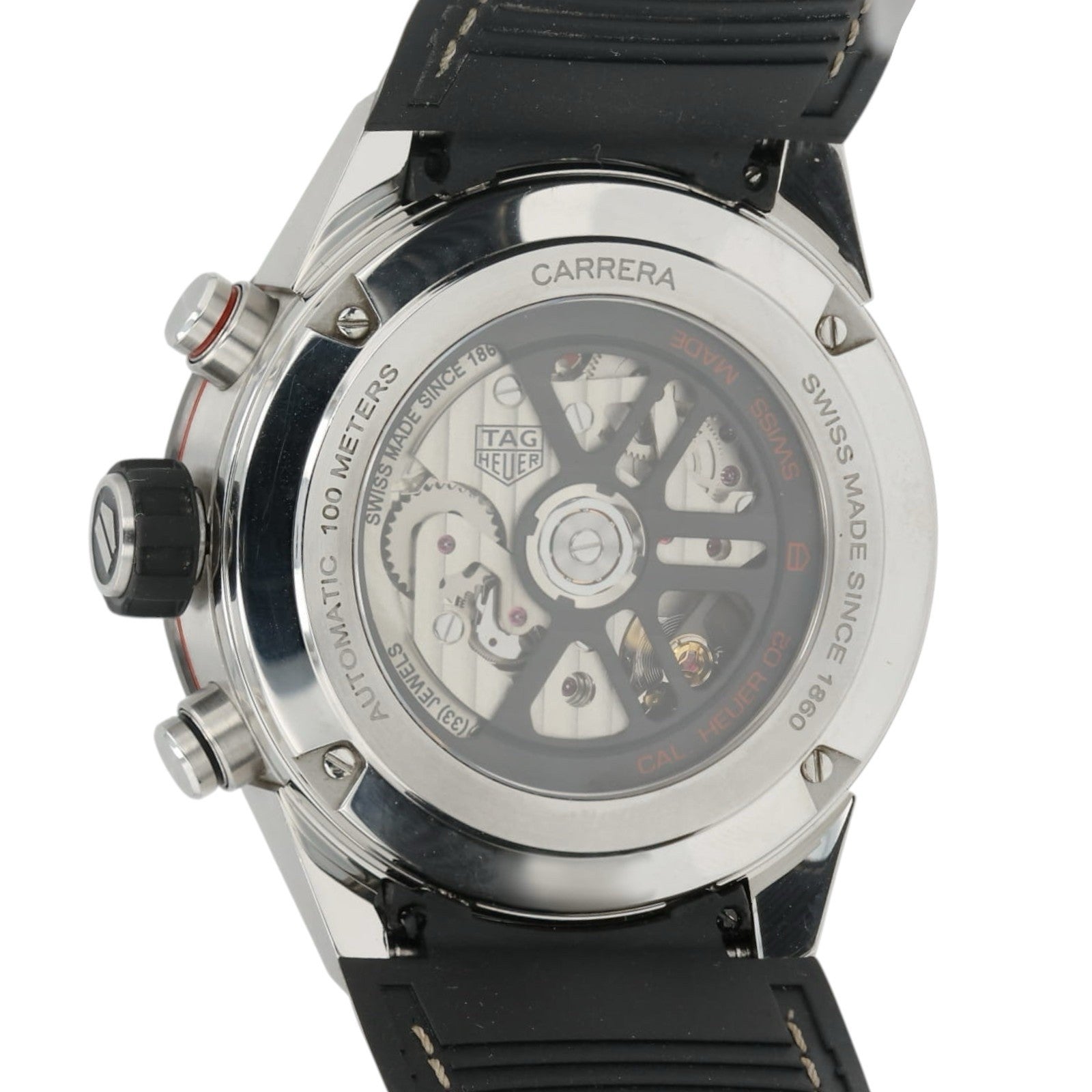 Tag Heuer Carrera Skeleton Dial Stainless Steel 43mm Automatic Mens CBG2010