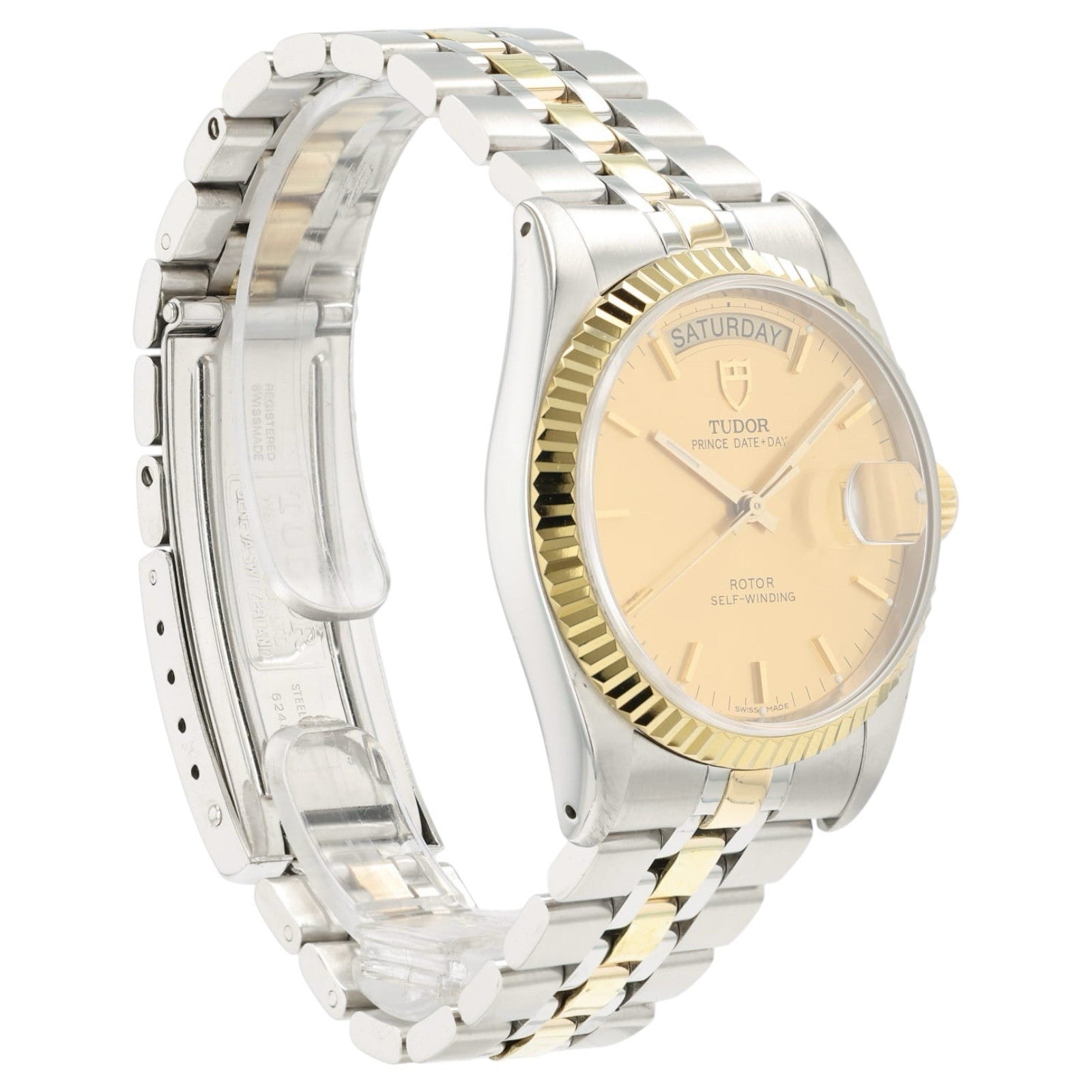 Tudor Prince Date Day Champagne Dial Steel & Gold 36mm Automatic Men’s 76213