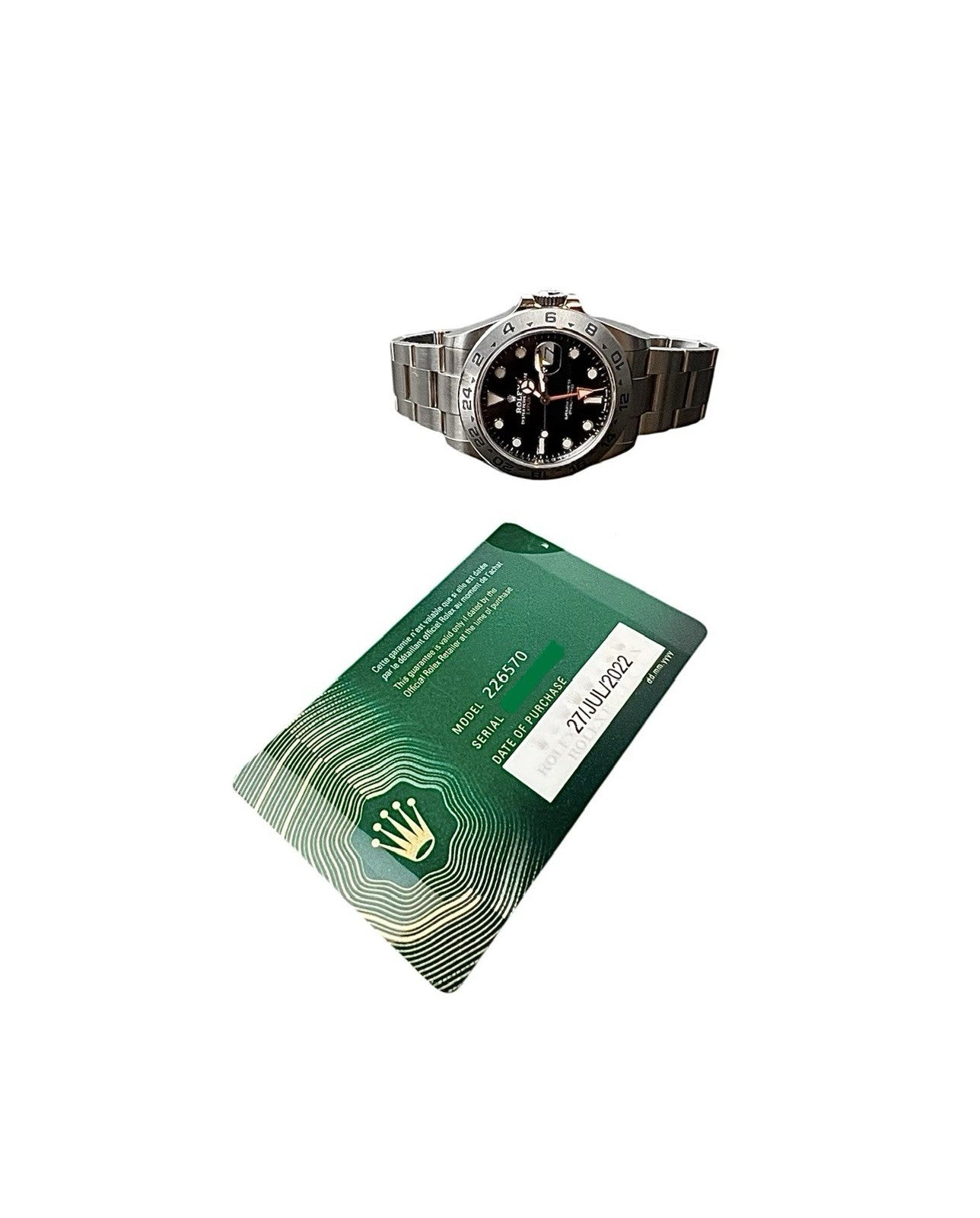 Rolex Explorer II Black Dial Stainless Steel 42mm Automatic Mens Watch 226570