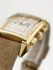 Girard Perregaux Vintage 18k Yellow Gold Silver Dial Automatic Men's Watch 2599