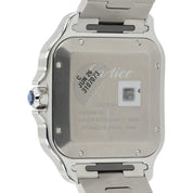 NEW Cartier Santos Dual Time Gray Dial 40mm Automatic Men's Watch WSSA0076