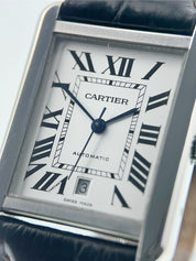 Cartier Tank Solo XL Steel Silver Color Dial 31mm Automatic Men’s Watch WSTA0029