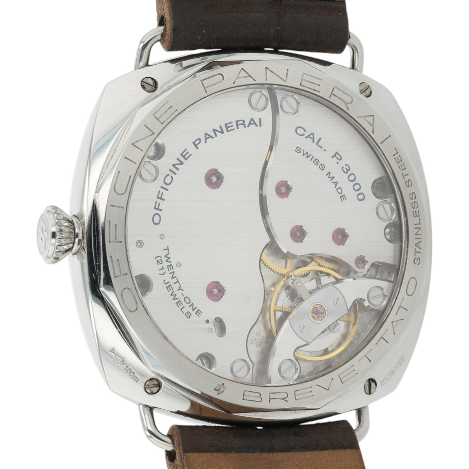 Panerai Radiomir 3 Days Black Dial Steel 47mm Manual Wind Mens Watch PAM00424