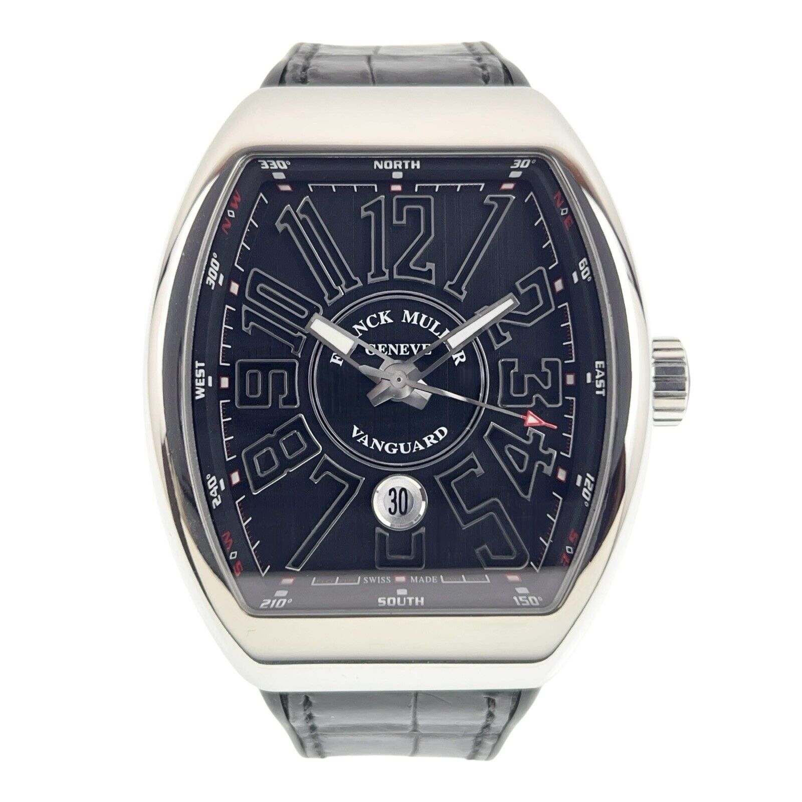 Franck Muller Vanguard Stainless Steel Black Dial 45mm Automatic Men’s V45SCDT