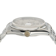 Tudor Prince Date Day Silver Linen Dial Steel 36mm Automatic Mens Watch 76200