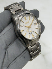 2012 Grand Seiko Spring Drive Titanium Gold Snowflake 41mm Men's Watch SBGA059