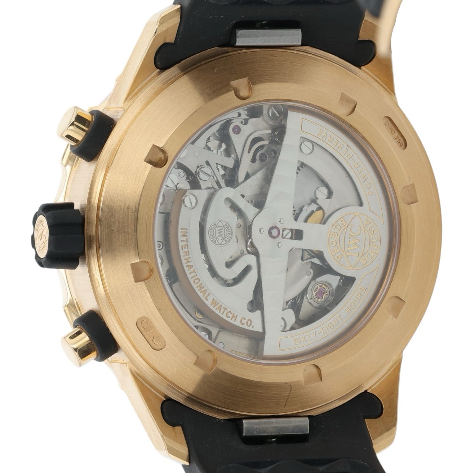 IWC Aquatimer 18k Rose Gold Black Dial 44mm Automatic Men's Watch IW376903