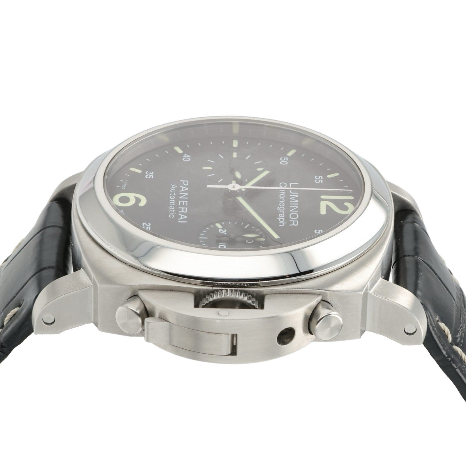 Panerai Luminor Chronograph Black Dial Steel 40mm Automatic Men’s Watch PAM00310