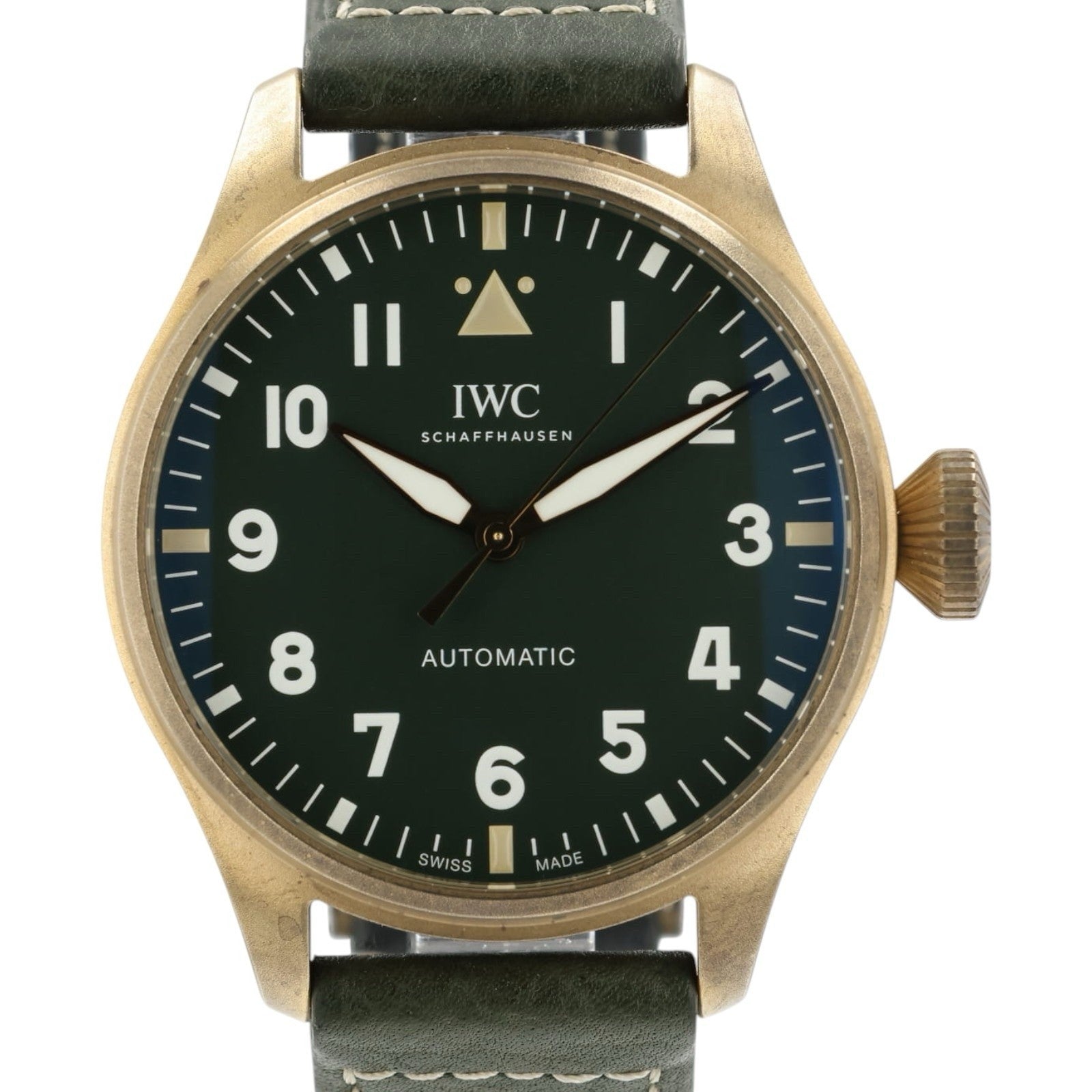 IWC Big Pilot Green Dial Bronze 43mm Automatic Movement Mens Watch IW329702